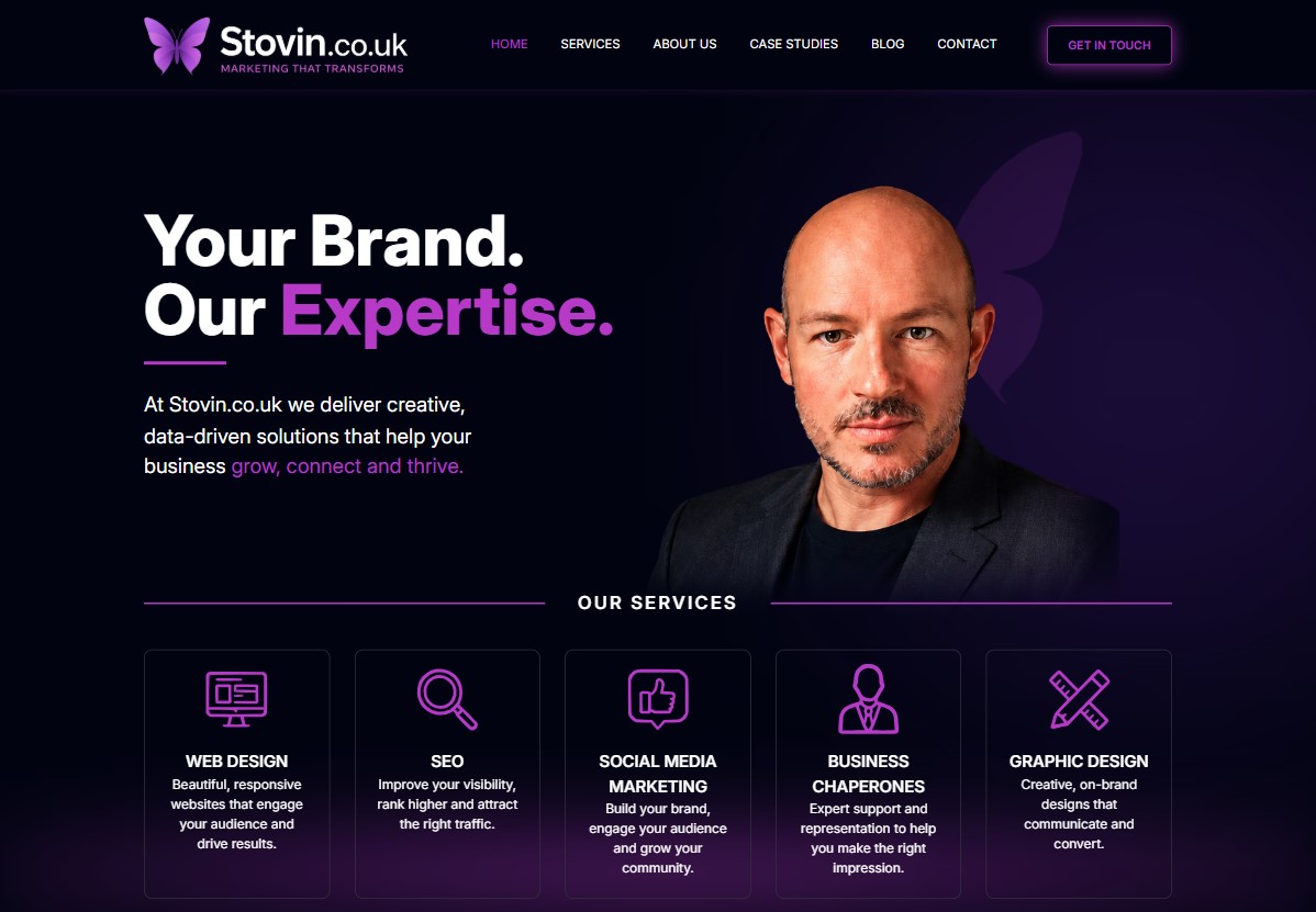 Welcome to the New Stovin Website – Creative Marketing & Business Chaperone Services