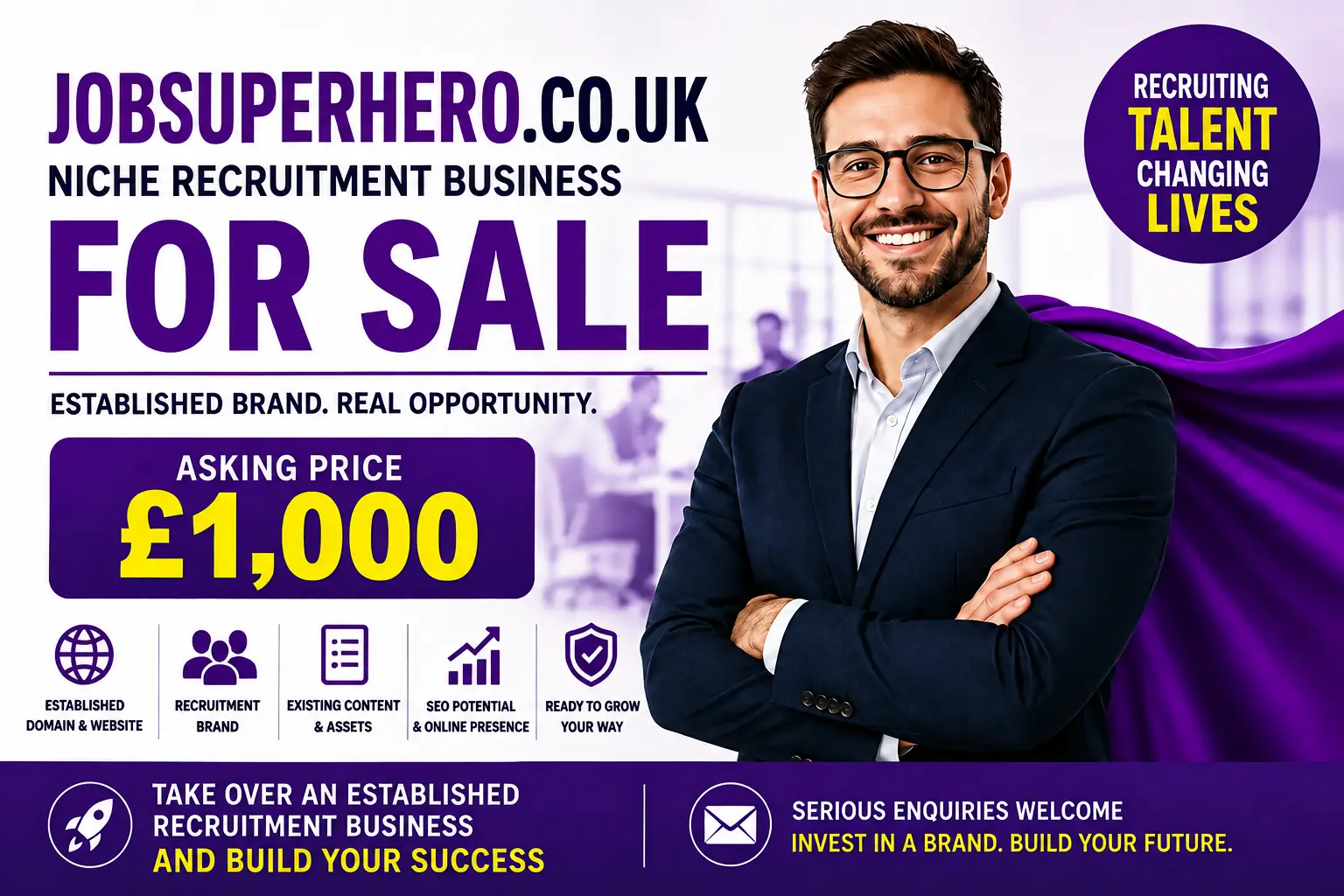 Recruitment business for sale