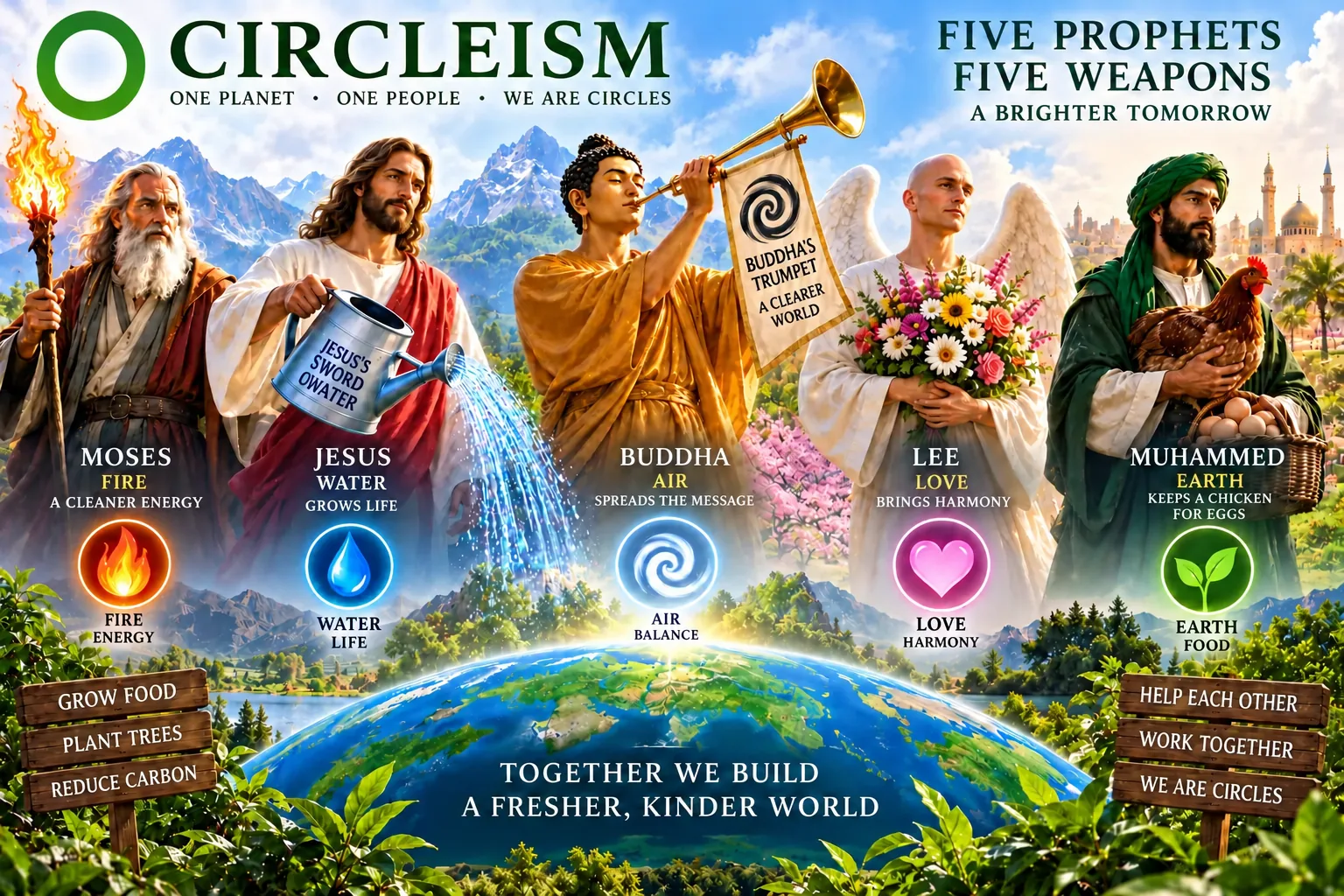 The Five Elemental Prophets and God’s New Kingdom