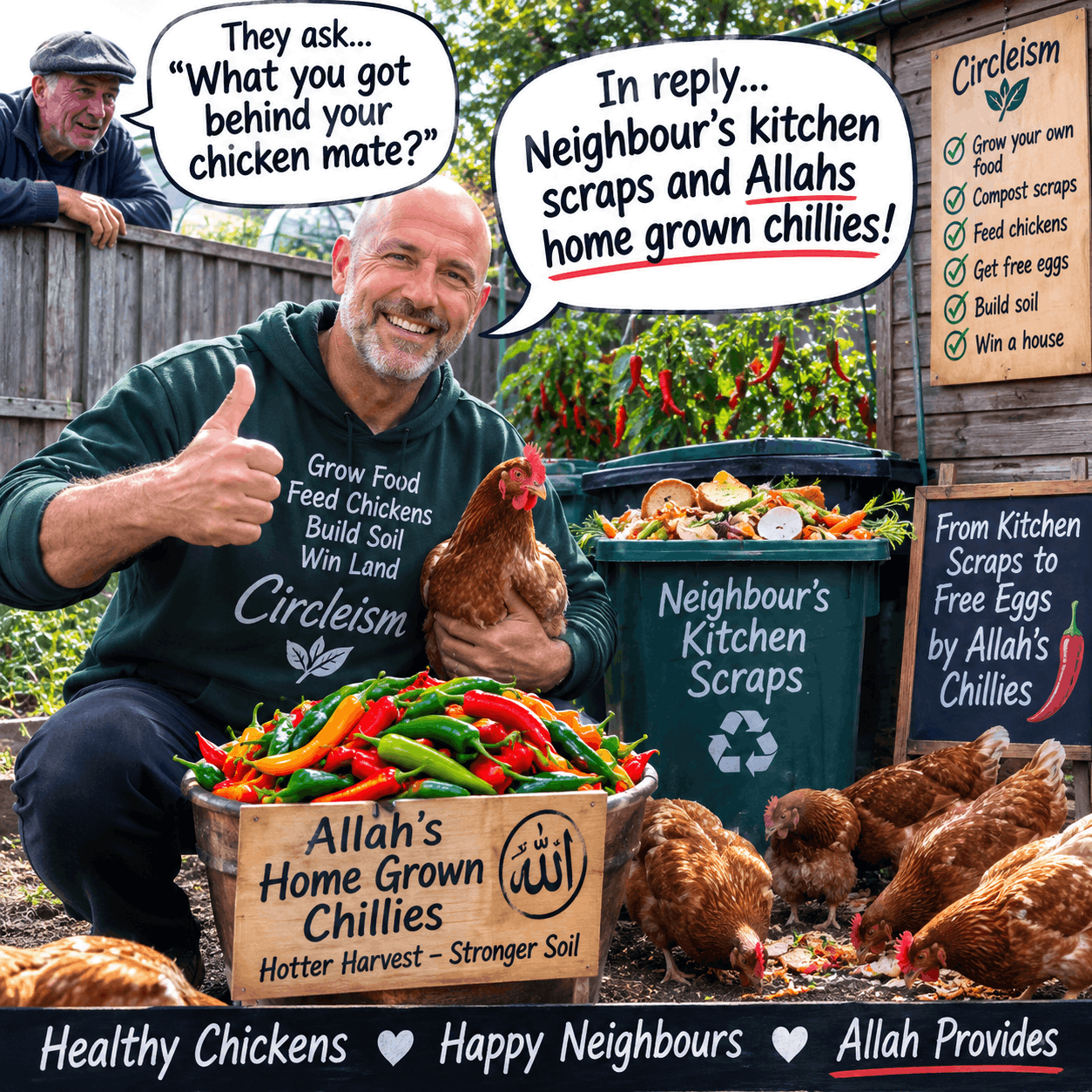 What you got behind your chicken mate?
